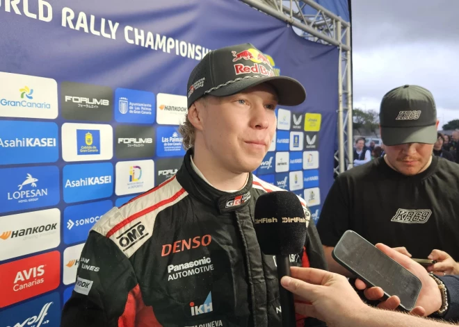 Kalle Rovanpere dominē Kanāriju salās un pakāpjas uz otro vietu kopvērtējumā