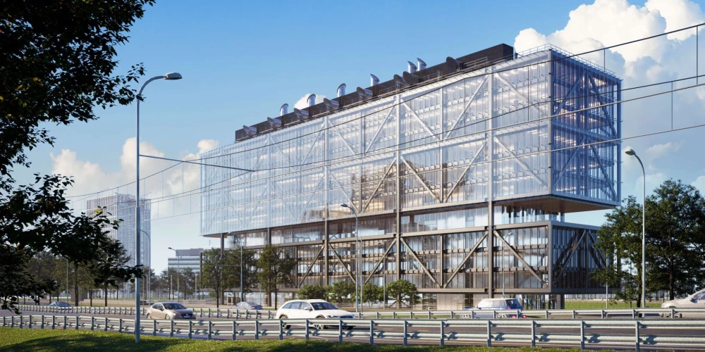 Projekta attīstības pirmajā kārtā top 11 stāvu augsts A klases biznesa centrs ar atvērta tipa plānojumu, kas 2026. gadā vairāk nekā 26 000 m2 platībā uzņems 2500 darbinieku.