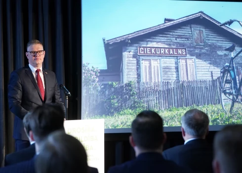 ,Partiju apvienības "Jaunā vienotība" Rīgas mēra amata kandidāts,Rīgas domes priekšsēdētājs Vilnis Ķirsis piedalās partiju apvienības “Jaunā vienotība” pašvaldību vēlēsanu Rīgas saraksta prezentācijas pasākumā.