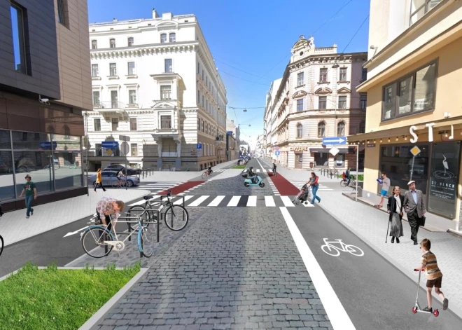 На улице Дзирнаву начнутся масштабные работы: с 6 мая закроют движение