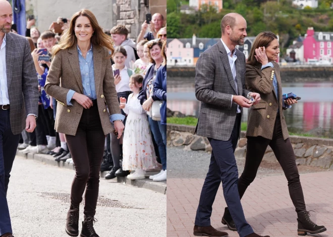 "Фигура мечты": в годовщину свадьбы принцесса Кэтрин в джинсовой рубашке и узких брюках вызвала восторг