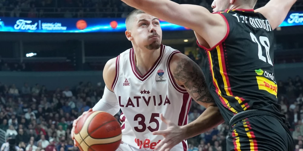 Talantīgais Kristaps Ķilps jau paguvis debitēt arī Latvijas vīriešu basketbola izlasē.