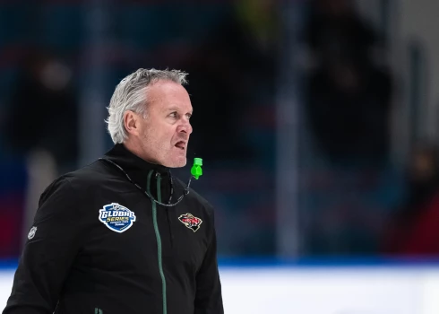 Kolumbusas "Blue Jackets" galvenais treneris Dīns Evasons.