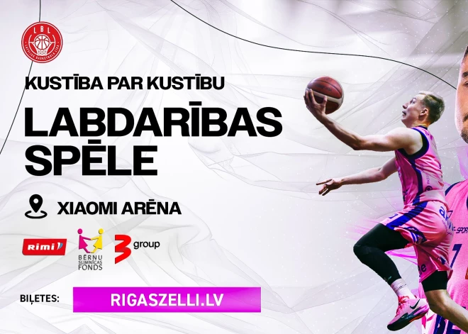 "Rīgas zeļļi" labdarības spēlē palīdzēs bērniem ar kustību traucējumiem