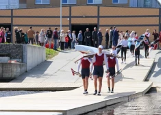 FOTO: Jelgavā atklāta Baltijā lielākā ūdenstūrisma un sporta bāze