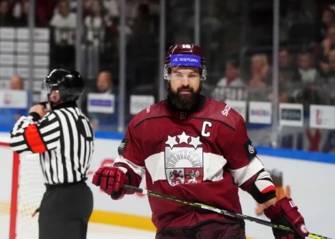 Kaspars Daugaviņš guva savu 100.punktu valstsvienībā.