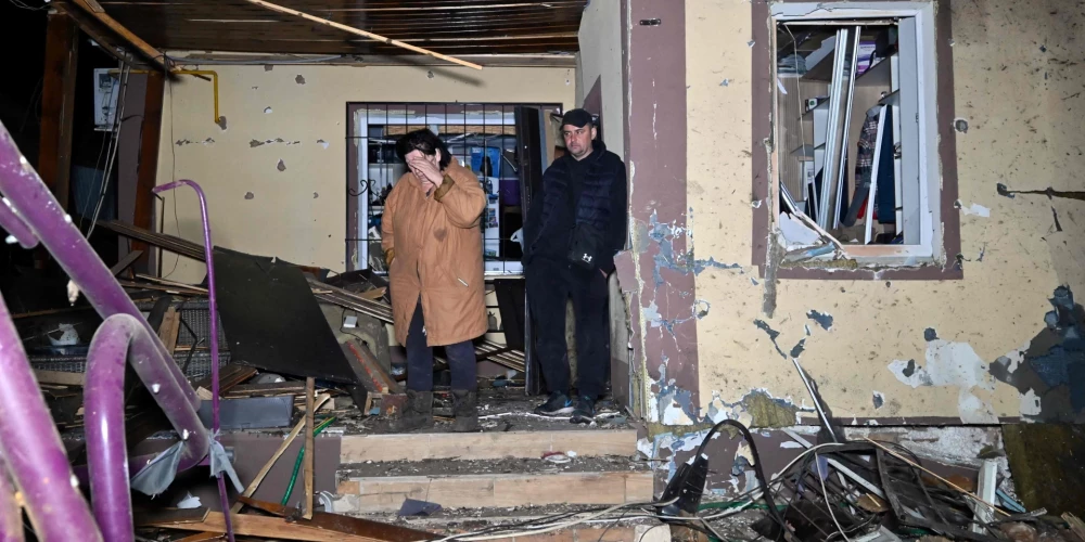 Krievijas dronu uzbrukumā Harkivai 51 cietušais.