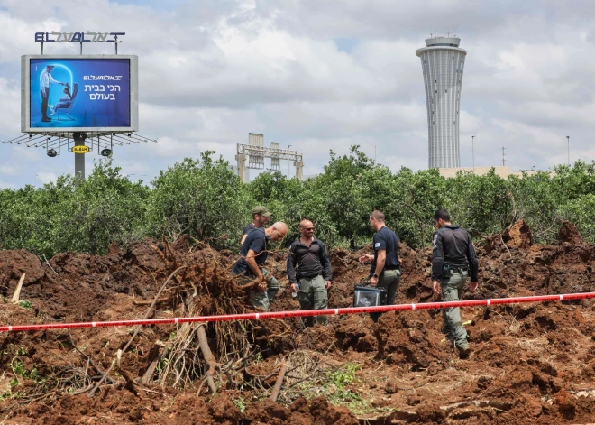 No Jemenas izšauta raķete trāpījusi netālu no Ben Guriona lidostas