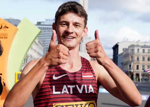 Latvijas valstvienības skrējējs Ņikita Bogdanovs