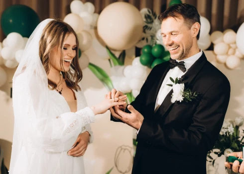 Daigas un Herberta kāzas.