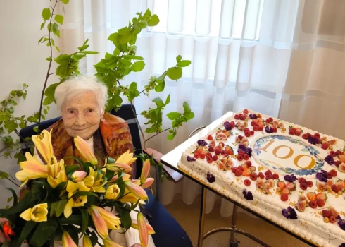 Jubilāre Milda Krūmiņa.