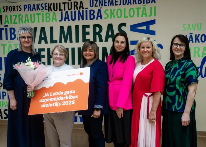 "Gada uzņēmējdarbības skolotājs 2025" titulu ieguvusi Agita Šamšele no Valmieras tehnikuma