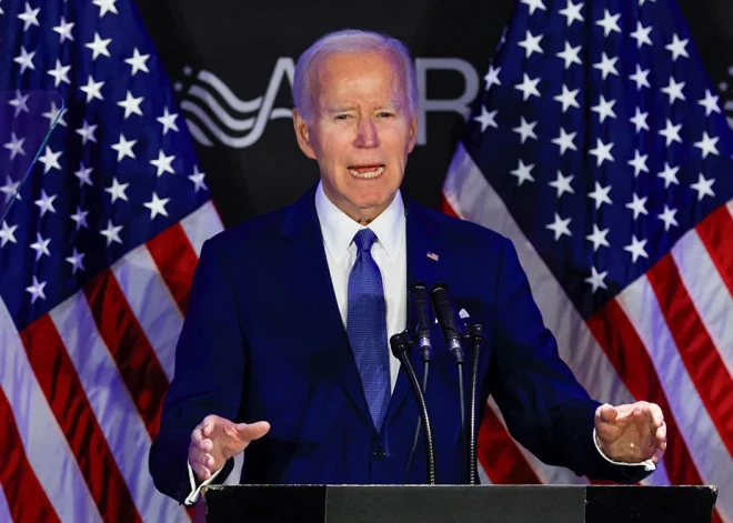 Baidens kritizē Trampa stratēģiju attiecībā uz Ukrainu: "Ikviens, kurš domā, ka Putins apstāsies, ir muļķis"