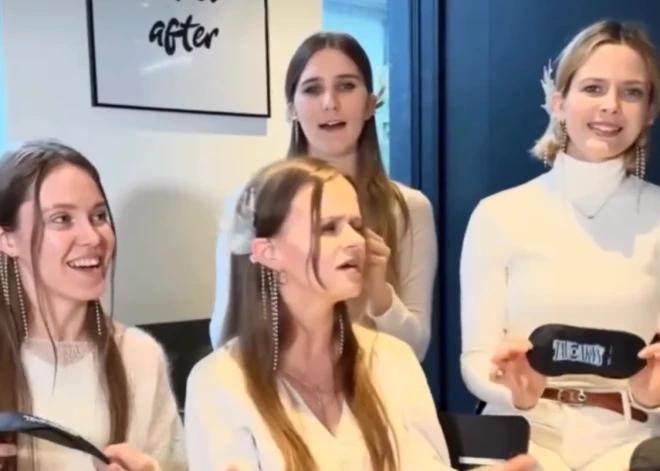 "Vēl labāk par oriģinālu!" - latviešu "Tautumeitas" sajūsmina lietuviešus, pirms Eirovīzijas dziedot Lietuvas dziesmu