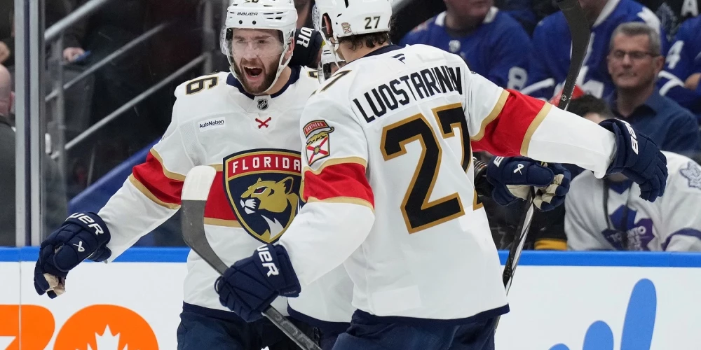 "Panthers" ar Balinski ārpus pieteikuma zaudē "Maple Leafs" Stenlija kausa izcīņas mačā.