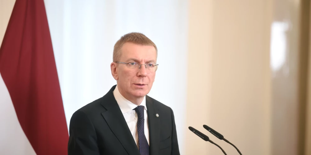 Latvijas Valsts prezidents Edgars Rinkēvičs.