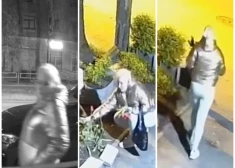 VIDEO: nakts aizsegā Rīgā uzdarbojusies zelta virsjakā tērpta tulpju zagle