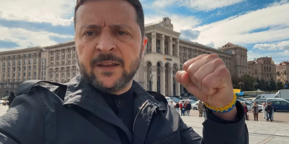 Зеленский записал видео с Крещатика.