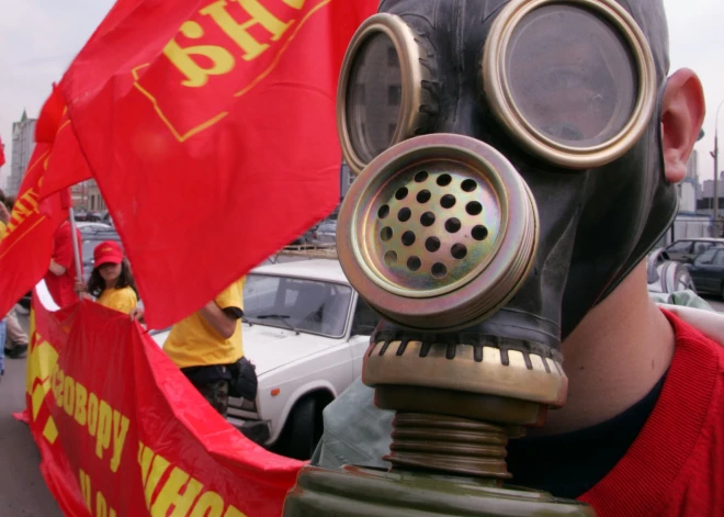 Maskavā satraukušies: 9. maijā Uzvaras parādes policistiem būs jānēsā līdzi gāzmaskas