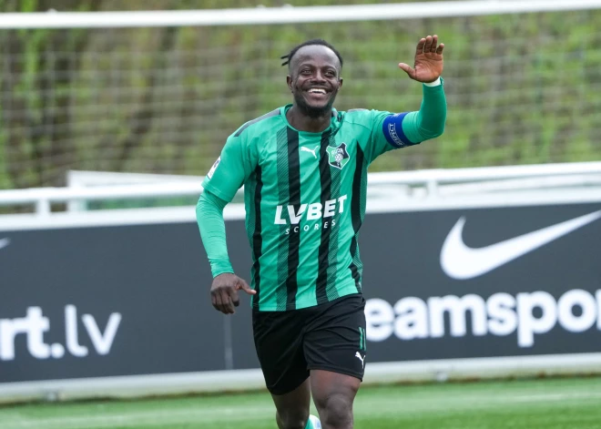 "Auda" pussargs Ogunniji atzīts par Virslīgas aprīļa labāko spēlētāju; Sliede labākais jaunais futbolists