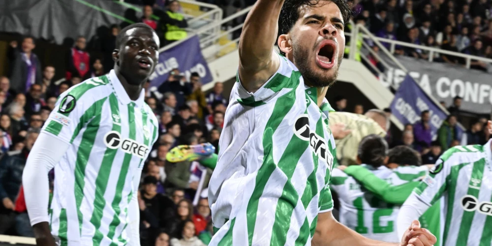 Spāņu klubs "Real Betis" līksmo pēc izšķirošajiem vārtiem Itālijā