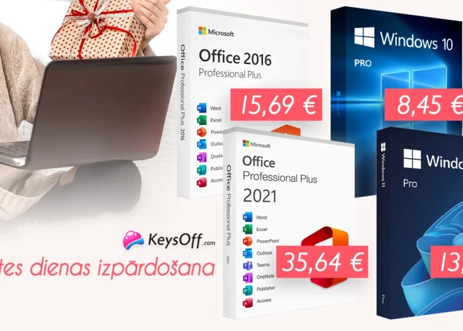Keysoff Mātes dienas izpārdošana: Windows 11 Pro par 13,55 € un Office 2021 Pro uz mūžu par 35,64 €: Pieejams tikai vienu nedēļu