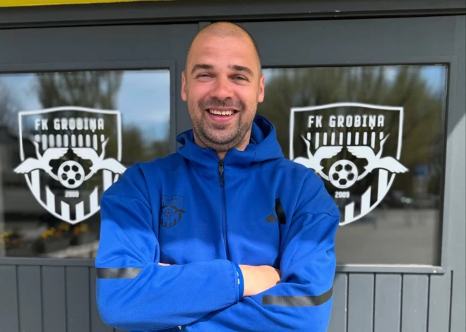 "Grobiņas" treneru korpusam pievienojas kādreizējais izlases aizsargs Oskars Kļava