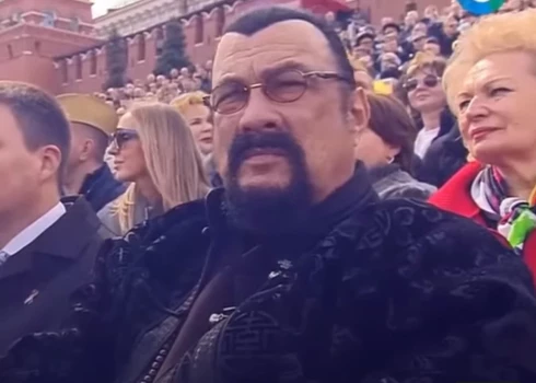 Стивен Сигал на Красной площади.