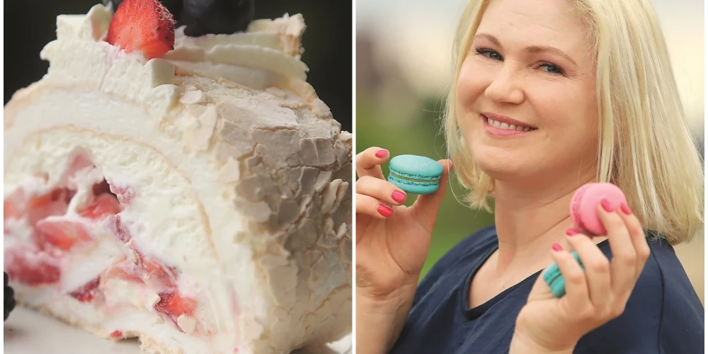 Ieva Bome un viņas radītie "Ievas saldumi". 