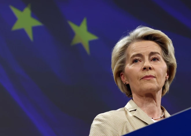 Urzula fon der Leiena: "Es nesatikšos ar Trampu, kamēr mums nebūs konkrēta tirdzniecības pakete, par ko runāt"