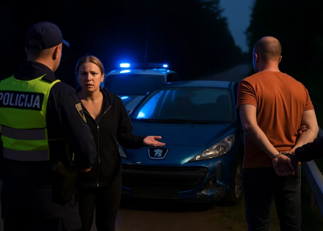 В Латвии женщина попыталась взять на себя вину за ДТП, чтобы прикрыть пьяного друга без прав