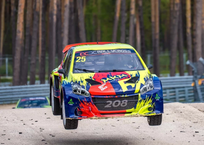 Latvijas – Lietuvas un Baltijas rallijkrosa čempionāta posmā piedalījušies vairāk nekā 100 dalībnieku