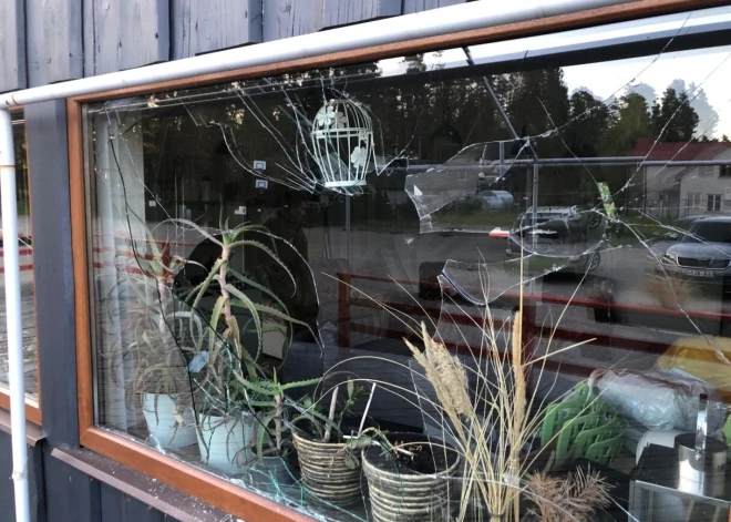 Saulkrastu mēra kandidāts Ancāns pirms vēlēšanām popularizē sevi internetā, rādot, kā viņa kafejnīcai izdauzīts logs