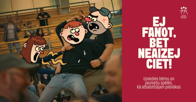 Foto no kampaņas "Ej fanot, bet neaizej ciet!"