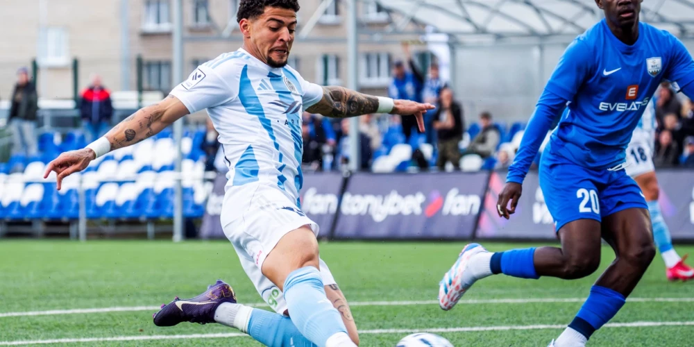 "Daugavpils" un "Riga" divcīņa (foto: "Riga FC")