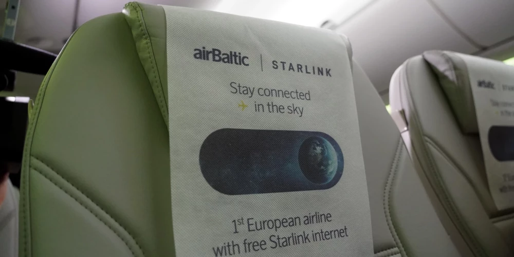 10 самолетов латвийской национальной авиакомпании airBaltic оснащены системой подключения к интернету Starlink от SpaceX.