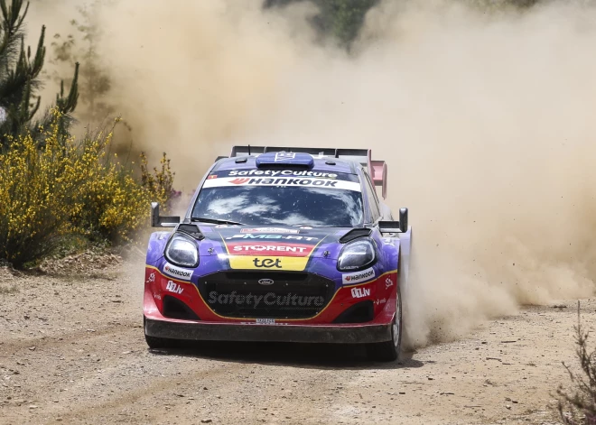 Seska ekipāža Portugālē atgūstas pēc riepas pārduršanas; pēc otrās dienas ārpus labāko divdesmitnieka