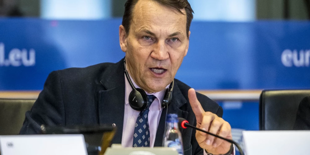 Polijas ārlietu ministrs Radoslavs Sikorskis. 