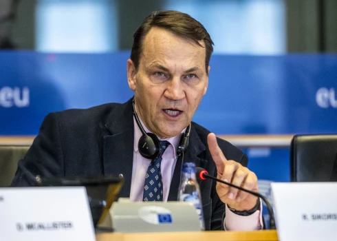 Polijas ārlietu ministrs Radoslavs Sikorskis. 