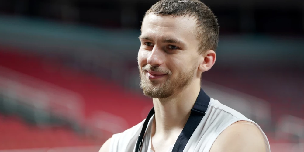 Latvijas basketbolists Kristers Zoriks. 