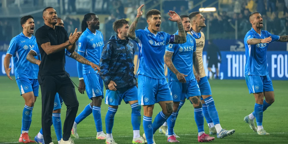 "Napoli" futbolisti pēdējā kārtā ir paši savas laimes noteicēji - ja uzvarēs, tad čempionu tituls ir rokā.