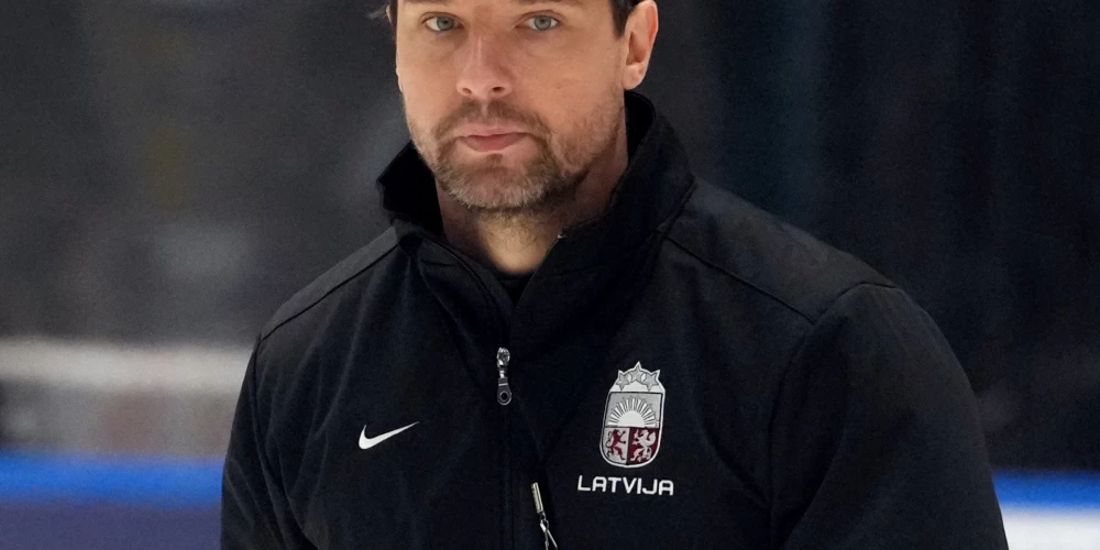 Latvijas izlases treneris Raimonds Vilkoits.