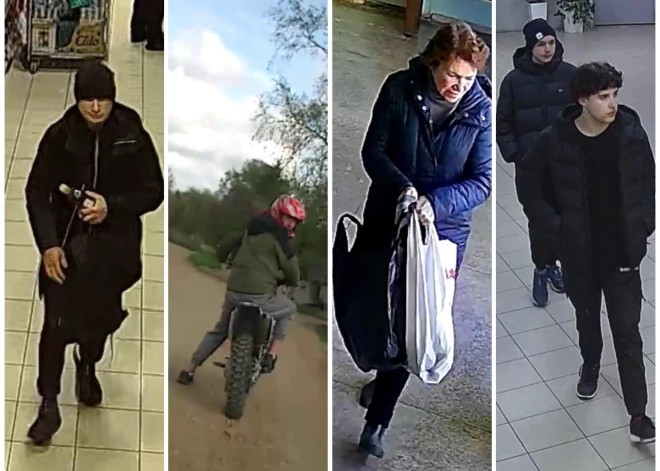 Valsts policija Liepājā meklē attēlos redzamos cilvēkus.