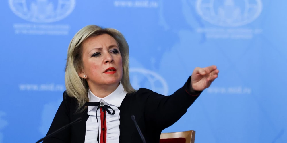  Krievijas Ārlietu ministrijas pārstāve Marija Zaharova.