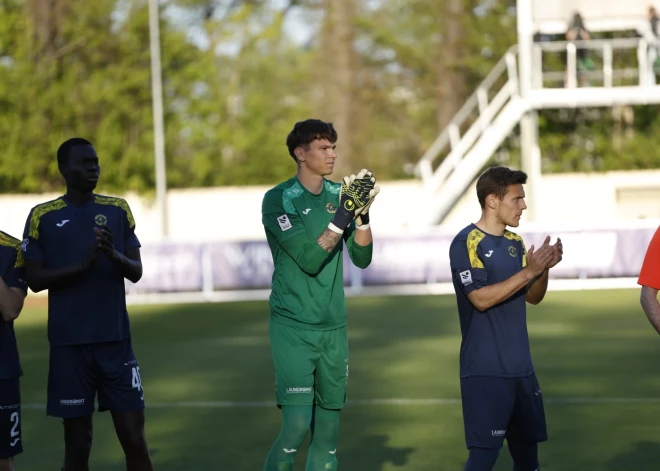 Mačs starp "Super Nova" un "Jelgavas" futbolistiem noslēdzas bez vārtiem