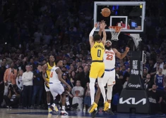 "Pacers" neticami atspēlējas un papildlaikā pret "Knicks" nokārto pirmo uzvaru Austrumu finālā