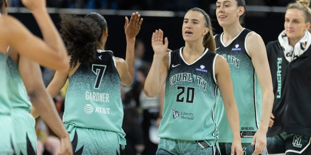 Ņujorkas "Liberty" basketbolistes aizvadījušas spožu spēli uzbrukumā.