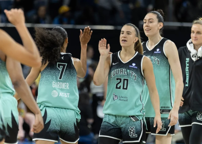 Ņujorkas "Liberty" sasniedz WNBA regulārās sezonas tālmetienu rekordu