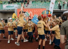 FOTO: ar gulbeniešu, jelgavnieku un ķekavnieku uzvarām noslēgušās “Sporto visa klase” finālsacensības