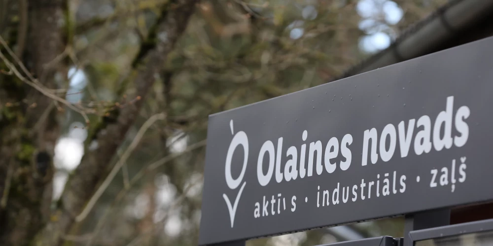 Olaines novada izkārtne.